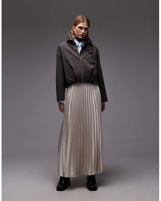 ASOS Black Drape Back Funnel Jacket