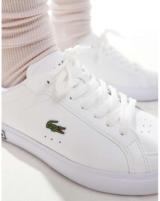 Lacoste White Powercourt Trainer