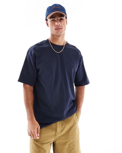 T-shirt oversize à col montant Brave Soul pour homme en coloris Blue