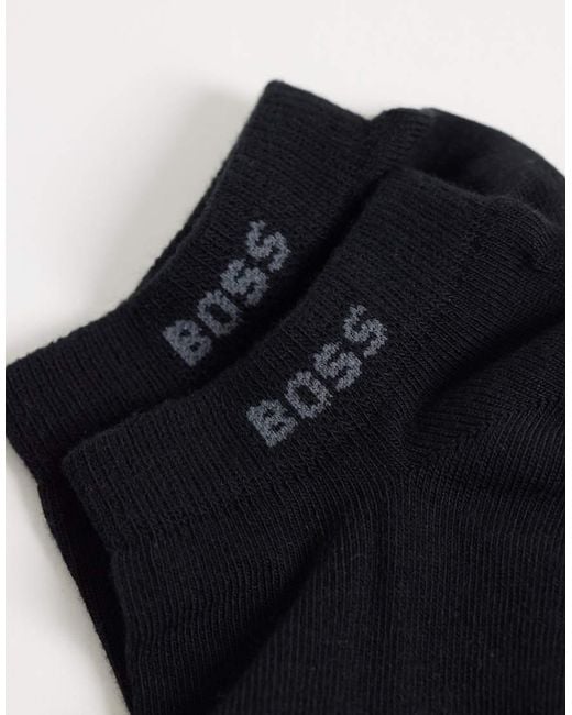 Boss White 5 Pack Logo Trainer Socks for men