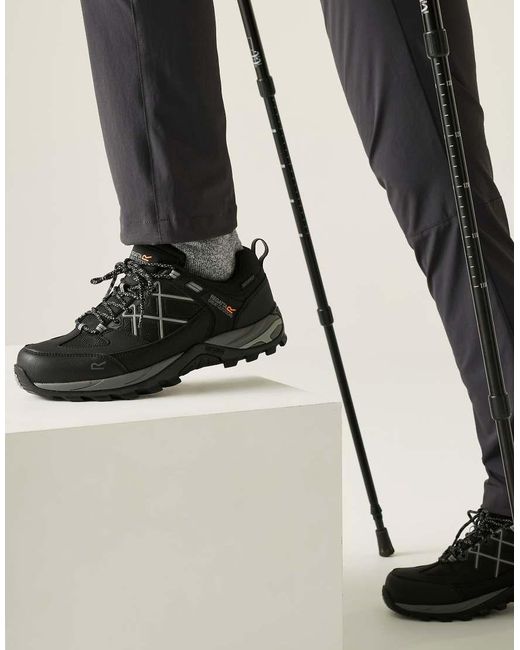 Regatta Black Samaris Iii Technical Waterproof Low Walking Boots for men