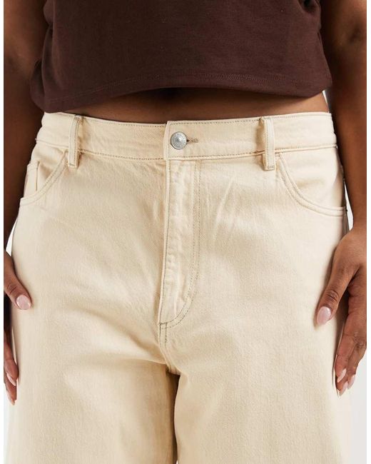 Pieces Plus Brown Pieces Curve Barrel Jean