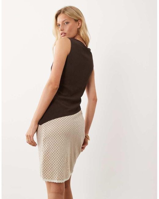 Mango Natural Midi Skirt