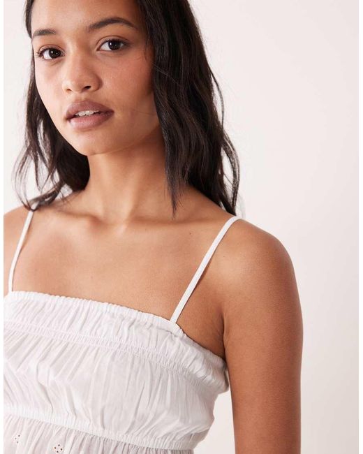 Wednesday's Girl White Floaty Cami Top