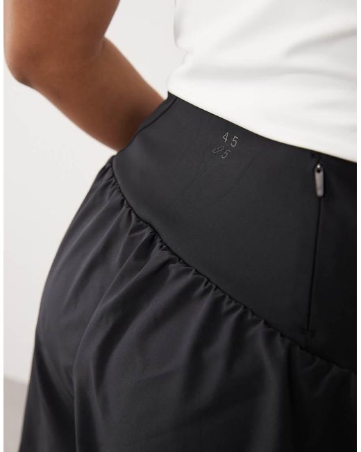 4505 White Curve Floaty Running Short With Jersey Liner