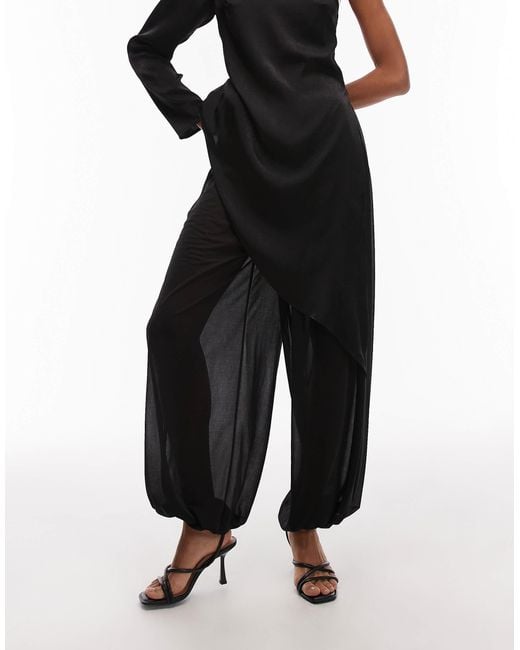 ASOS Black Mesh Balloon Trouser