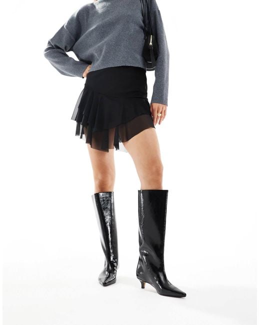 Schuh Black – dorothy – wide fit – overknee-stiefel