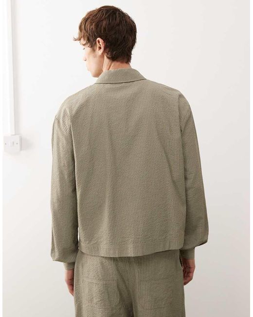 Collusion Natural Tailored Bomber Jacket for men