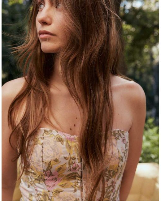Stradivarius Brown Lace-up Corset