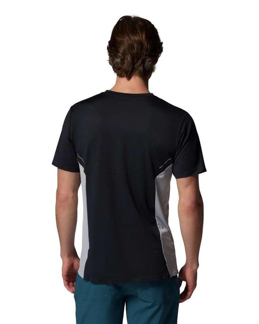 Columbia Black Three Pitch Ss Crew for men