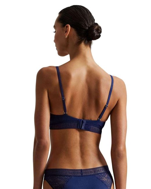 Polo Ralph Lauren Blue Love Collection Lace Triangle Bralette