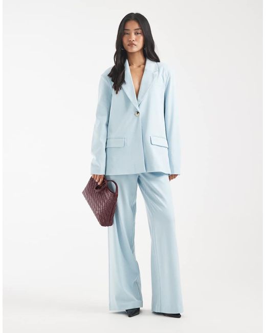 Object Oversized Getailleerde Blazer in het Blue