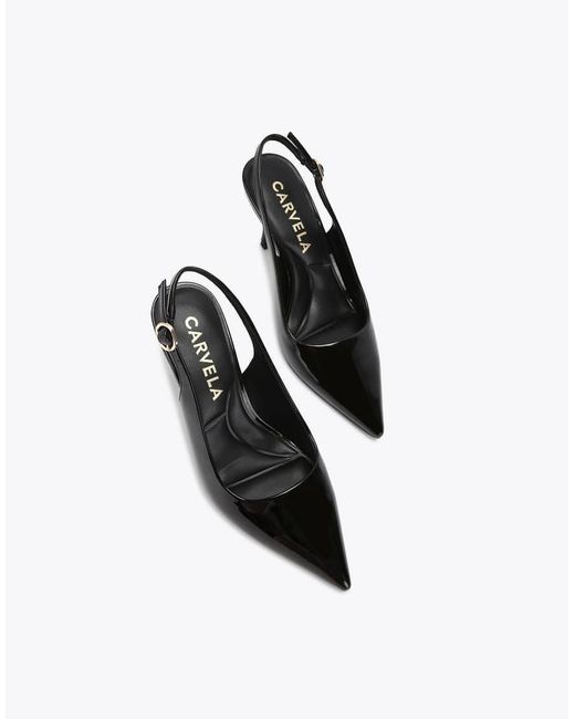 Carvela Kurt Geiger White Spirit Sling Heeled Shoes