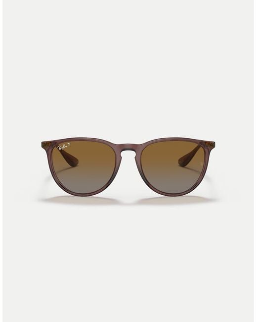 Ray-Ban Natural Erika Classic Phantos Polarised Sunglasses With Lens