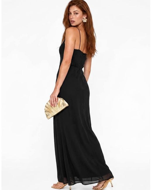 Maya White Embellished Strappy One Shoulder Maxi Dress