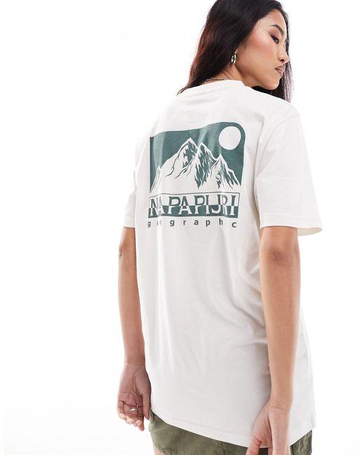 Nalu - t-shirt - cassé Napapijri en coloris White