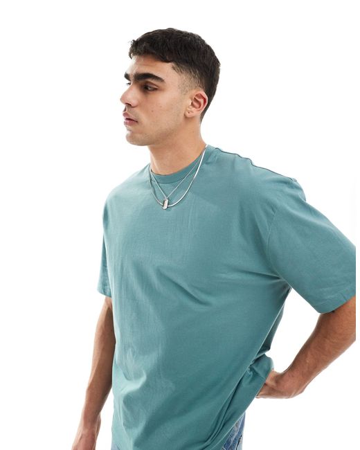 Camiseta extragrande en azul ASOS de hombre de color Blue