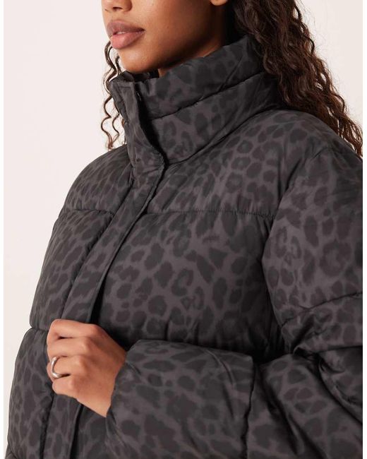 Vila Black Longline Puffer Jacket