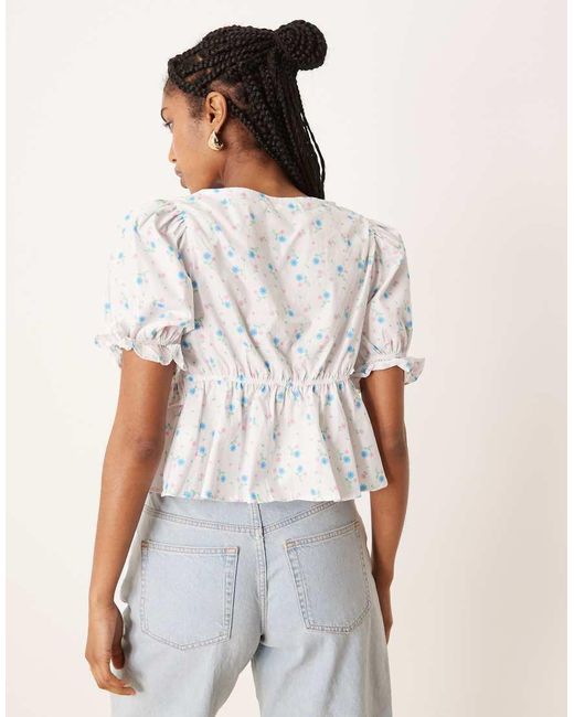 Glamorous White V Neck Tops