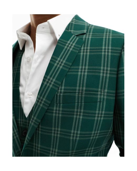 ASOS Green Skinny Suit Jacket for men