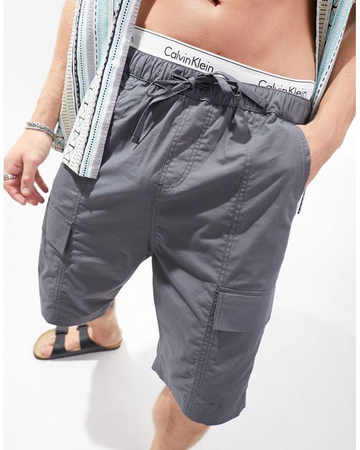 ASOS Cargo Shorts in Grey for Men | Lyst UK