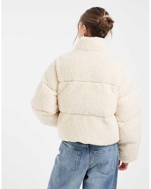 Levi's Blue Brynn Crop Puffer Jacket