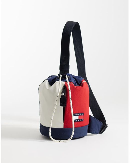 Tommy Hilfiger White Archive Sling Bag for men