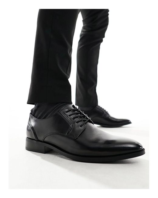 Zapatos derby s Schuh de hombre de color Black