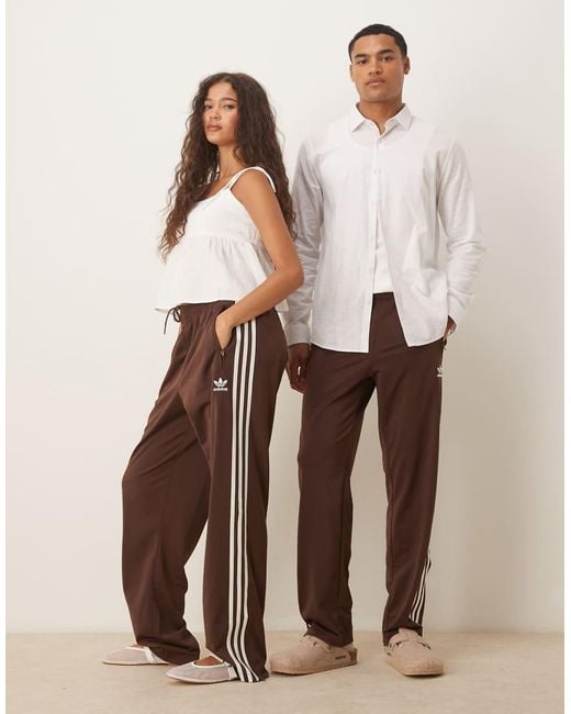 Pantalones De Chándal Marrones Firebird De -Marrón Adidas Originals de color Brown