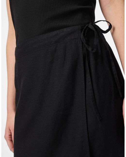 Pieces Mini Rok in het Black