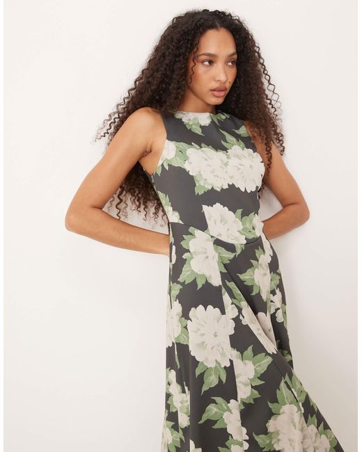 ASOS Natural – ärmelloses midikleid