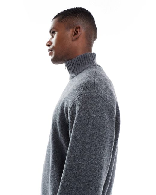 Jack & Jones – dicker oversize-pullover in Blue für Herren