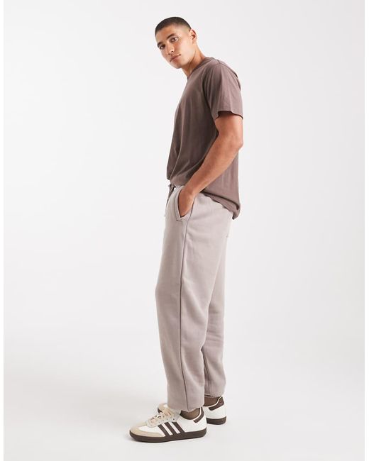 Joggers De Chándal Holgados Con Bajos Ajustados De Cotton On de hombre de color Brown