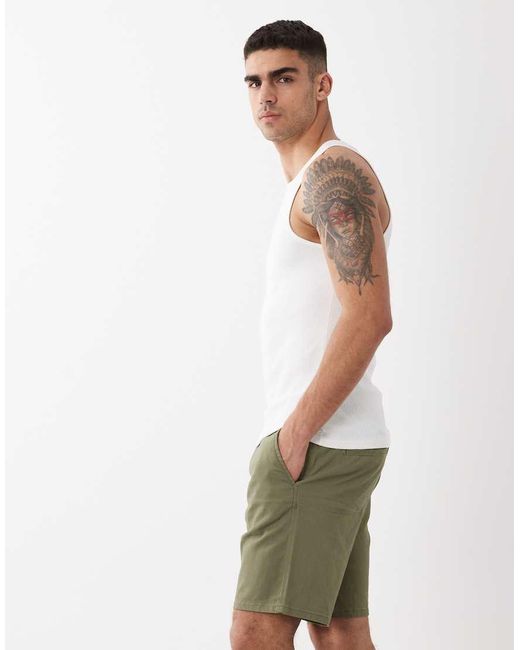 JJ Rebel Natural Chino Shorts for men