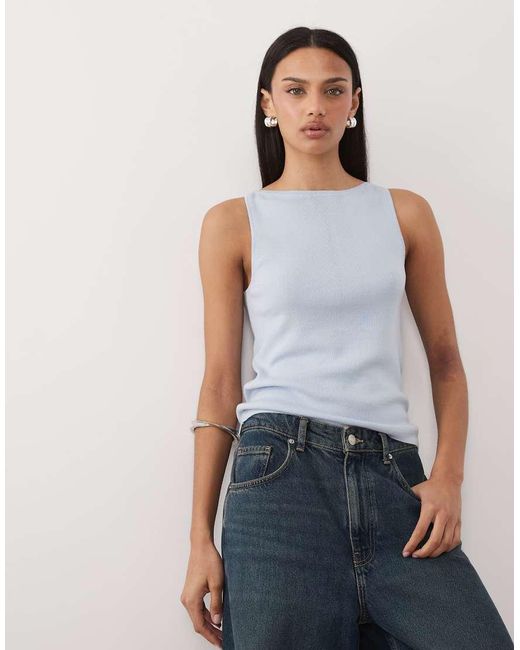 Top di Mango in Blue