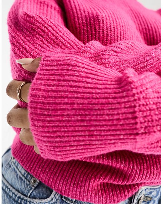 Vero Moda Pink High Neck Knitted Jumper