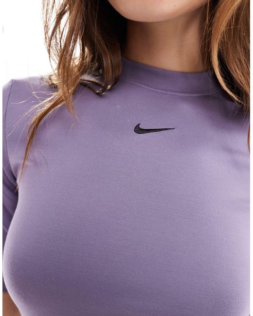Nike Purple Essentials Midi Dress