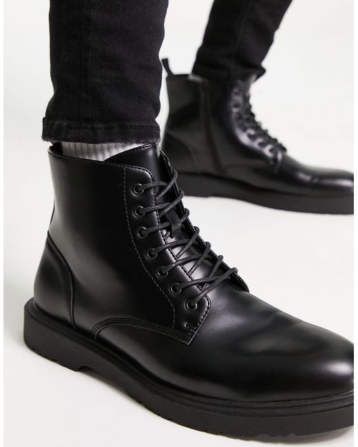 Botas negras con cordones darnell Schuh de hombre de color Black