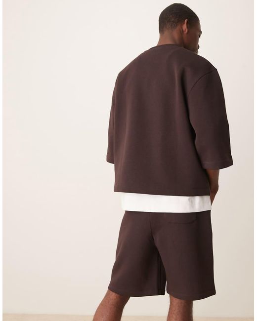 ASOS Oversized Lange Short in het Brown voor heren