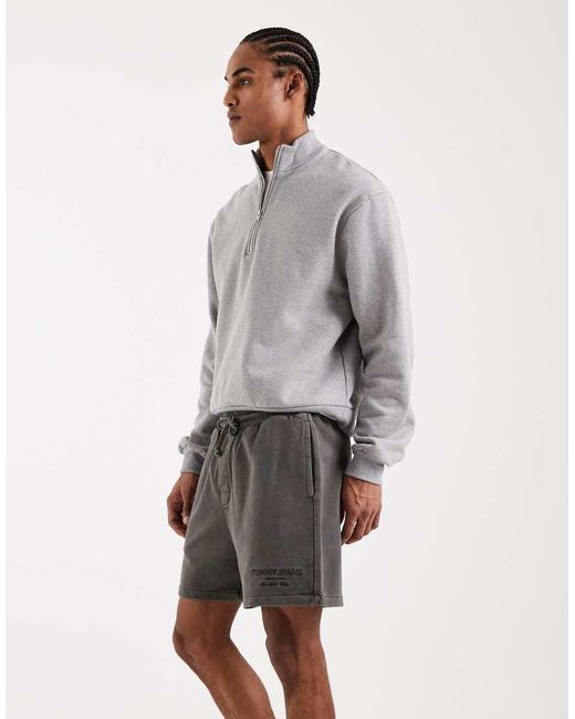 Tommy Hilfiger Gray New Classics Shorts for men