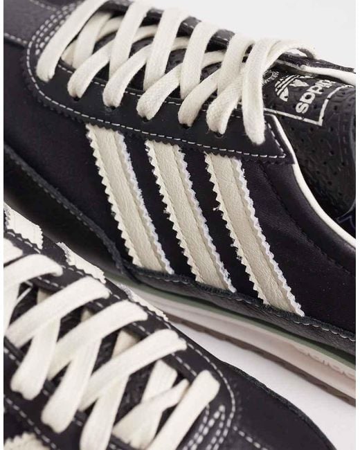 Adidas Originals Black Sl 72 Og Contrast Stitch Trainers for men