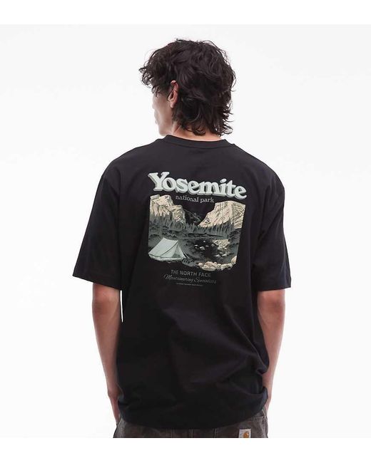 The North Face White Yosemite Postcard Backprint Oversized T-Shirt