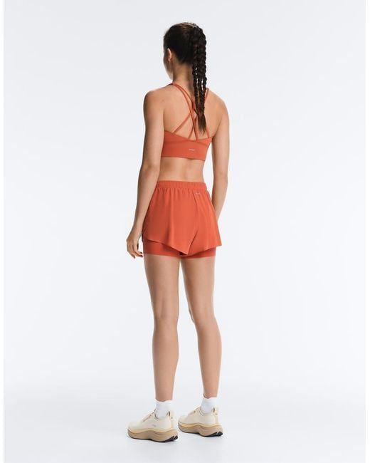 Oysho White 2-in-1 Light Touch Shorts