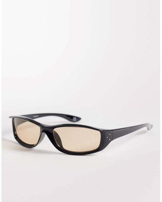 ASOS Natural Wrap Sunglasses for men