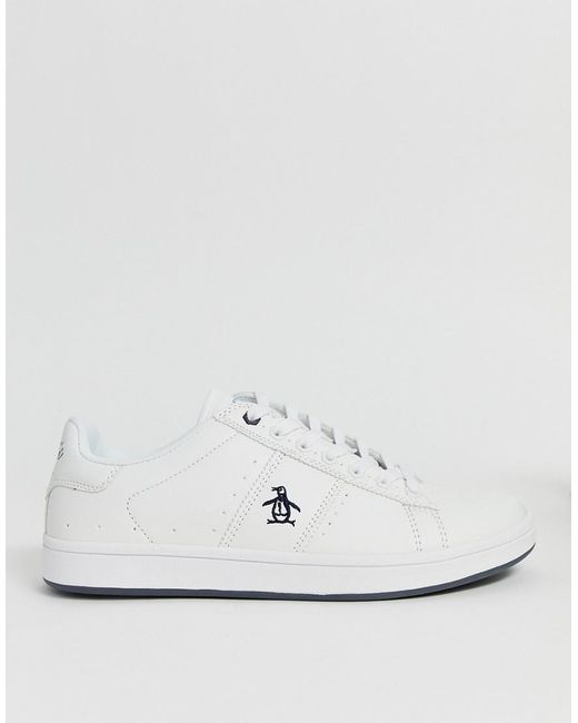 Original Penguin Mens Steadman Hi Trainers High Top Lace Up