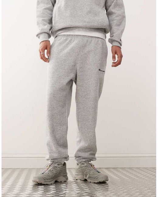 Joggers Grises Con Bajos Ajustados De Champion de hombre de color Gray