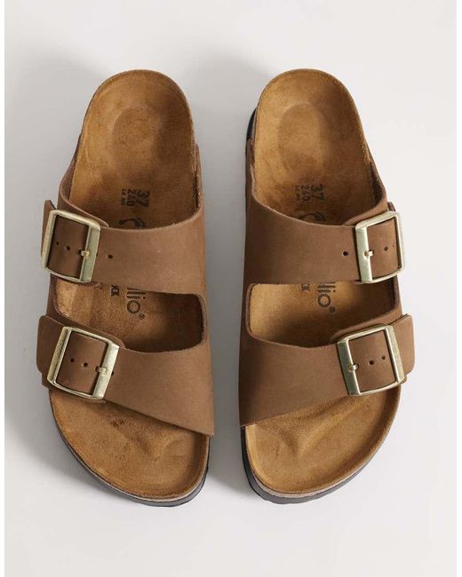 Birkenstock Brown Arizona Flex Platform Sandals