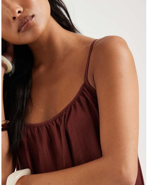 Vero Moda Crinkle Textured Woven Full Cami Maxi Dress