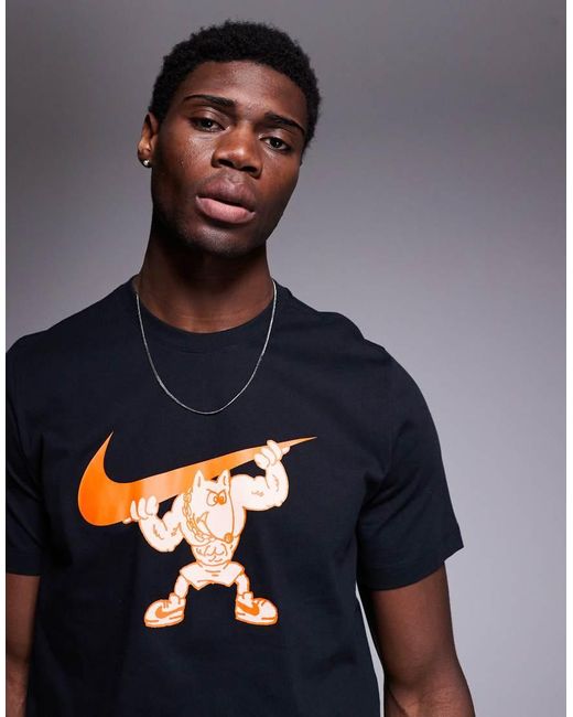 Camiseta Negra Con Estampado Gráfico Gym Dog De Nike de hombre de color Blue