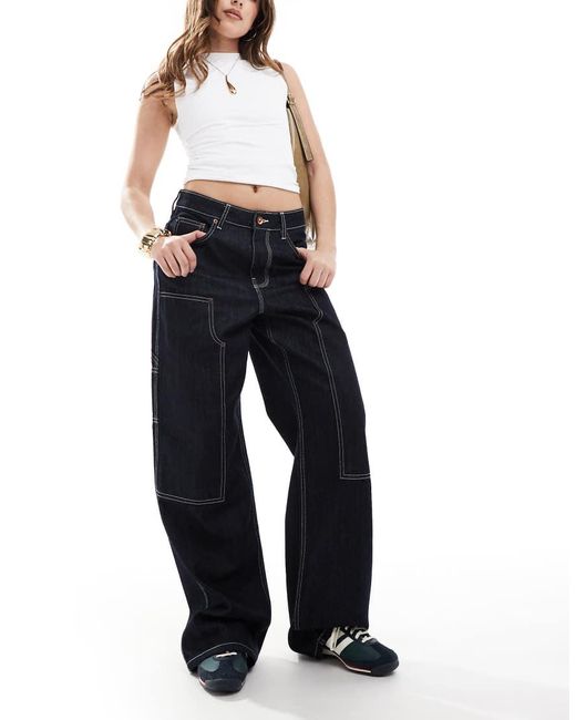 French Connection Blue Denver Relaxed Carpenter Jeans